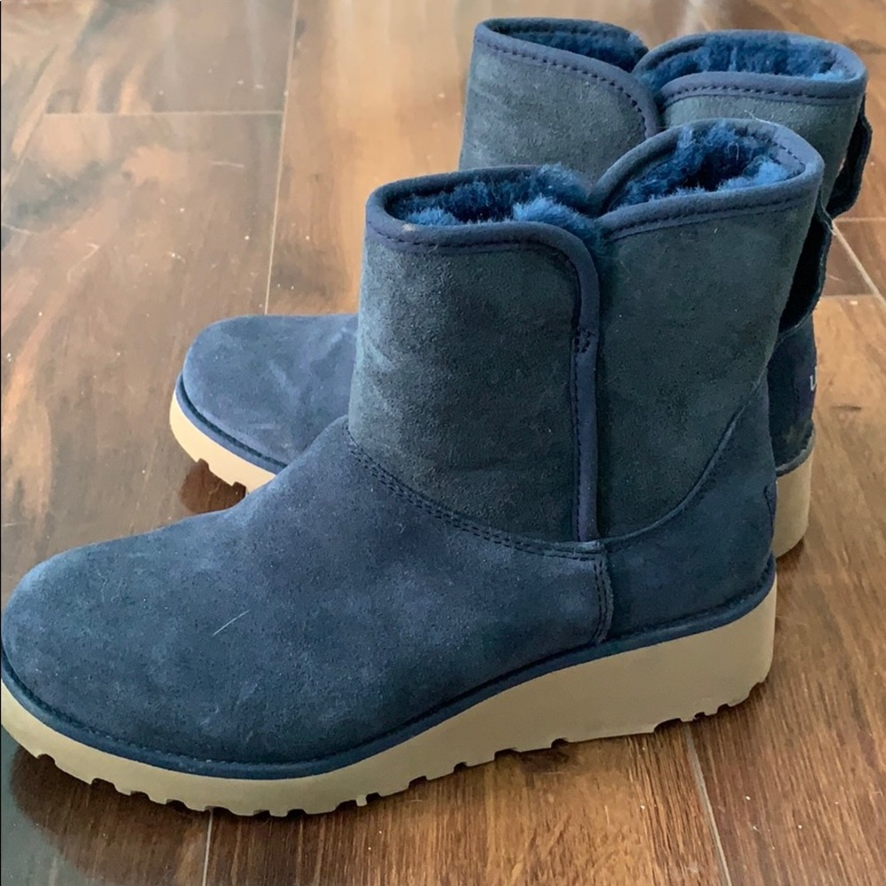 Blue Ugg Ankle Boots 5